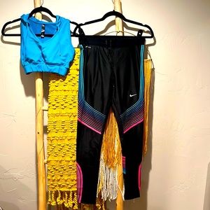 Nike Leggings and matching Reflex hooded sports bra
